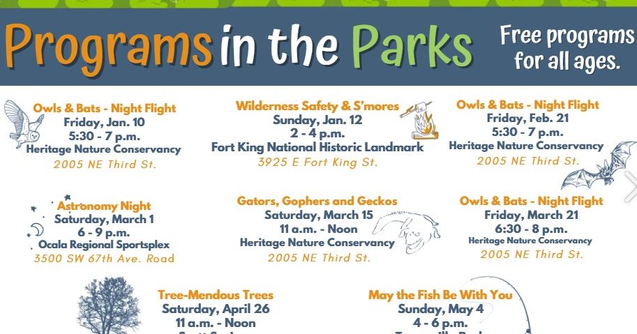 Programs in the Parks: Owls & Bats - Night Flight | Ocala / Marion ...